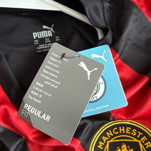 Puma Manchester City Black and Red Jersey - Picture 5 of 7